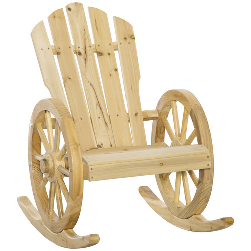 Natural adirondack rocking - natural,