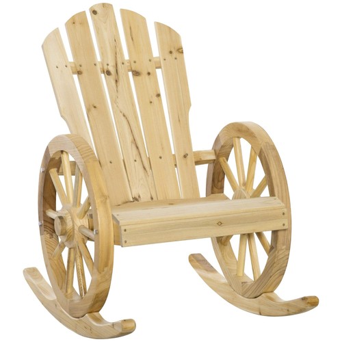 Outsunny wooden adirondack - outsunny,