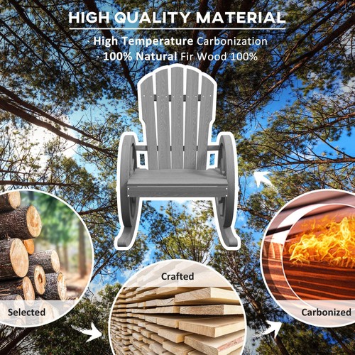 Outsunny wooden adirondack - outsunny,