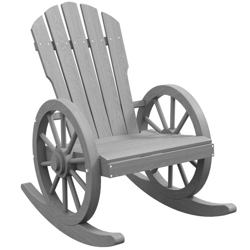 Rocking chair grey - chair, fir